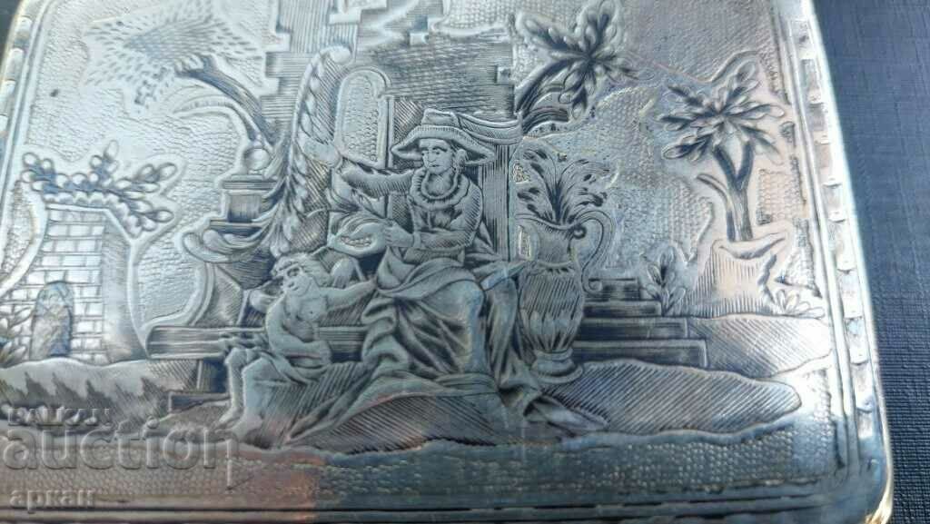 Silver Imperial Russia snuff box 1818 with enamel - 7