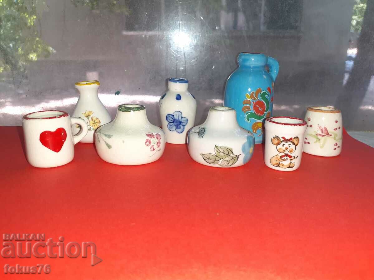 Πολλές μινιατούρες από πορσελάνη και κεραμικά με τιμή 50.00 BGN | € 25.56 Πολλές μινιατούρες από πορσελάνη και κεραμικά με τιμή 50.00 BGN | € 25.56