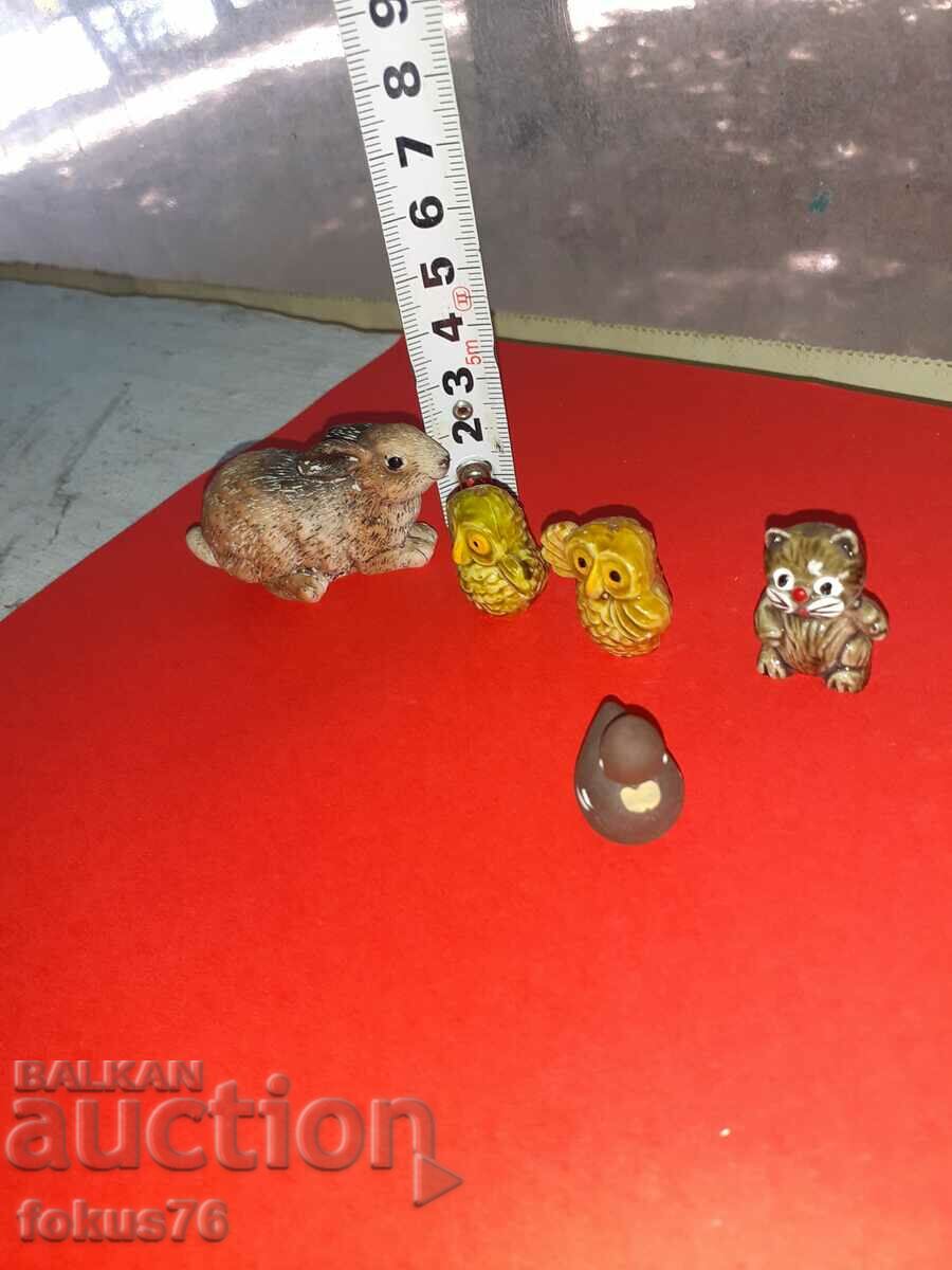 Lot figures miniatures porcelain and ceramics - 5