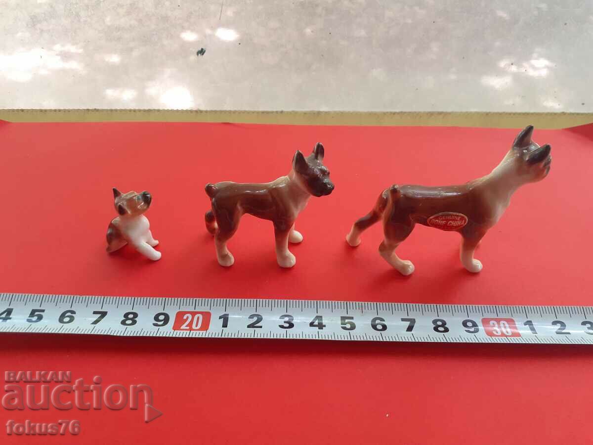 Lot of very beautiful figures puppies miniatures porcelain Japan - 6 Lot of very beautiful figures puppies miniatures porcelain Japan - 6