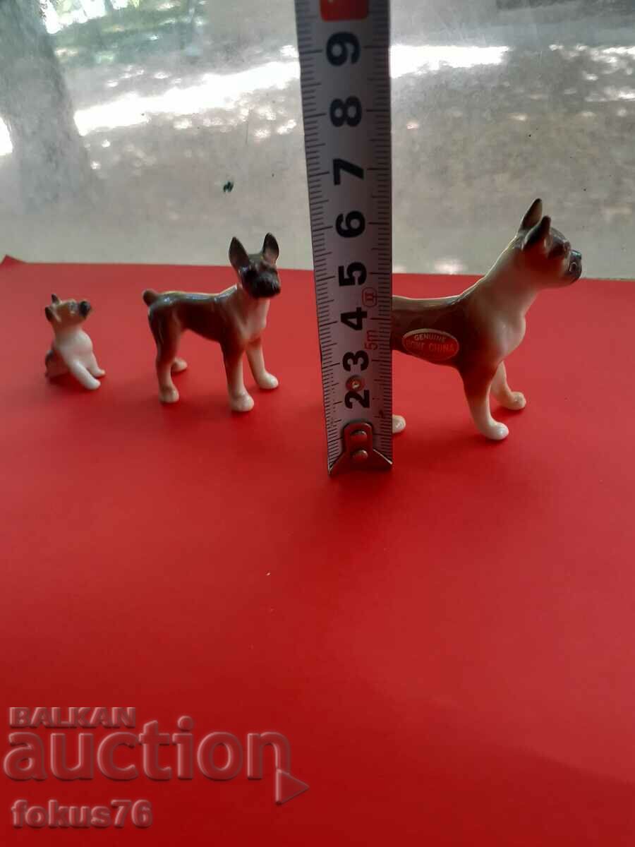 Lot of very beautiful figures puppies miniatures porcelain Japan - 7 Lot of very beautiful figures puppies miniatures porcelain Japan - 7