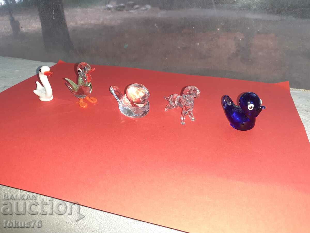 Lot of scary beautiful Murano Murano miniature figures with price 160.00 BGN | € 81.81