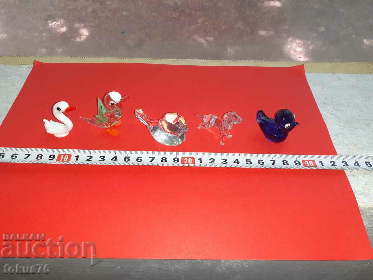 Lot of scary beautiful Murano Murano miniature figures - 7