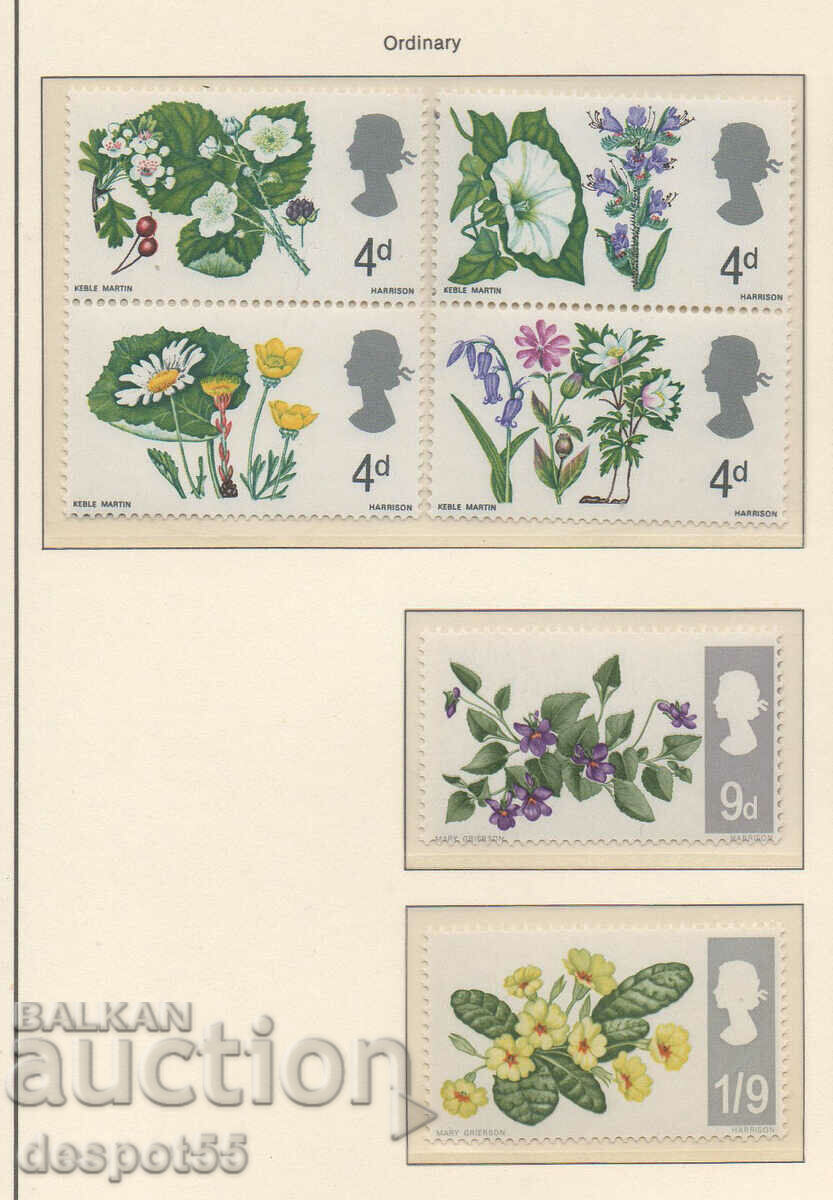 1967. Great Britain. Flowers.