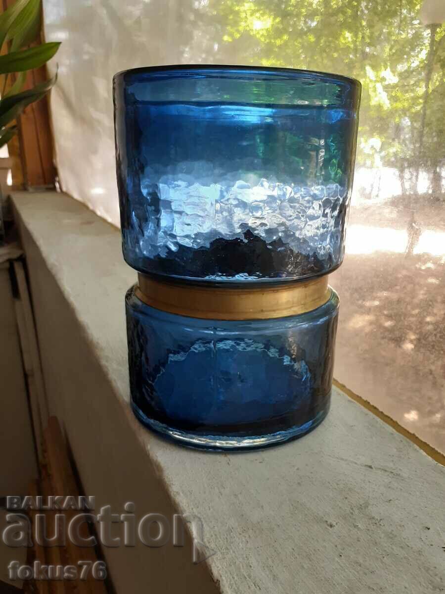 Licitație O vază mare și frumoasă, albastră Licitație O vază mare și frumoasă, albastră