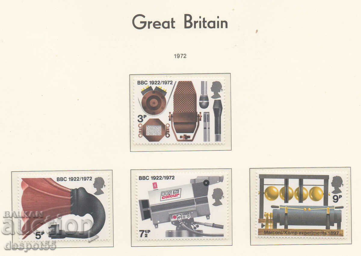 1972 Μεγάλη Βρετανία. British Broadcasting Corporation