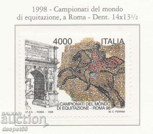 1998. Italy. The World Equestrian Championship.