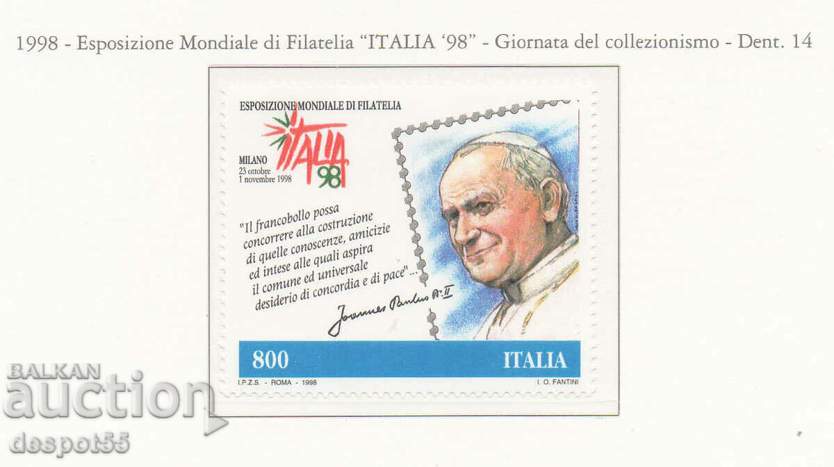 1998. Italy. World Postal Exhibition, Milan.