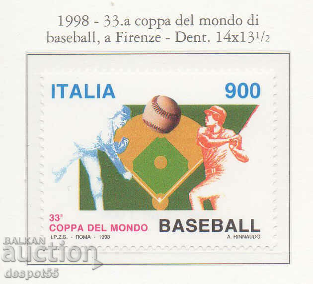 1998. Италия. 33-то Световно първенство по бейзбол.
