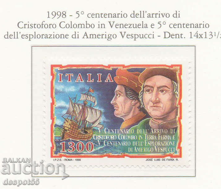 1998. Italy. Christopher Columbus and Amerigo Vespucci.