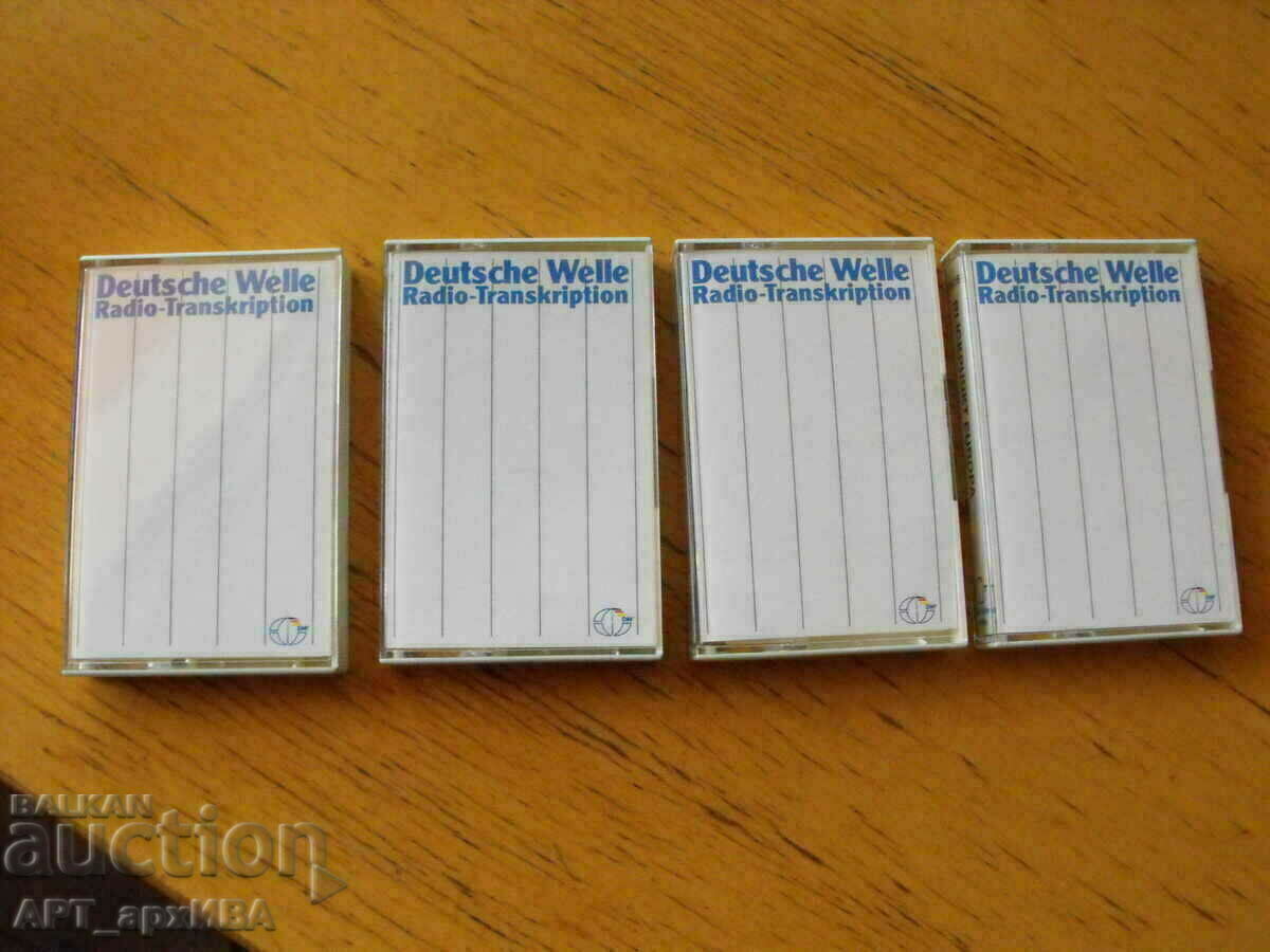 Audiocassettes with recordings of DEUTSCHE WELLE shows. with price 12.50 BGN | € 6.39 Audiocassettes with recordings of DEUTSCHE WELLE shows. with price 12.50 BGN | € 6.39