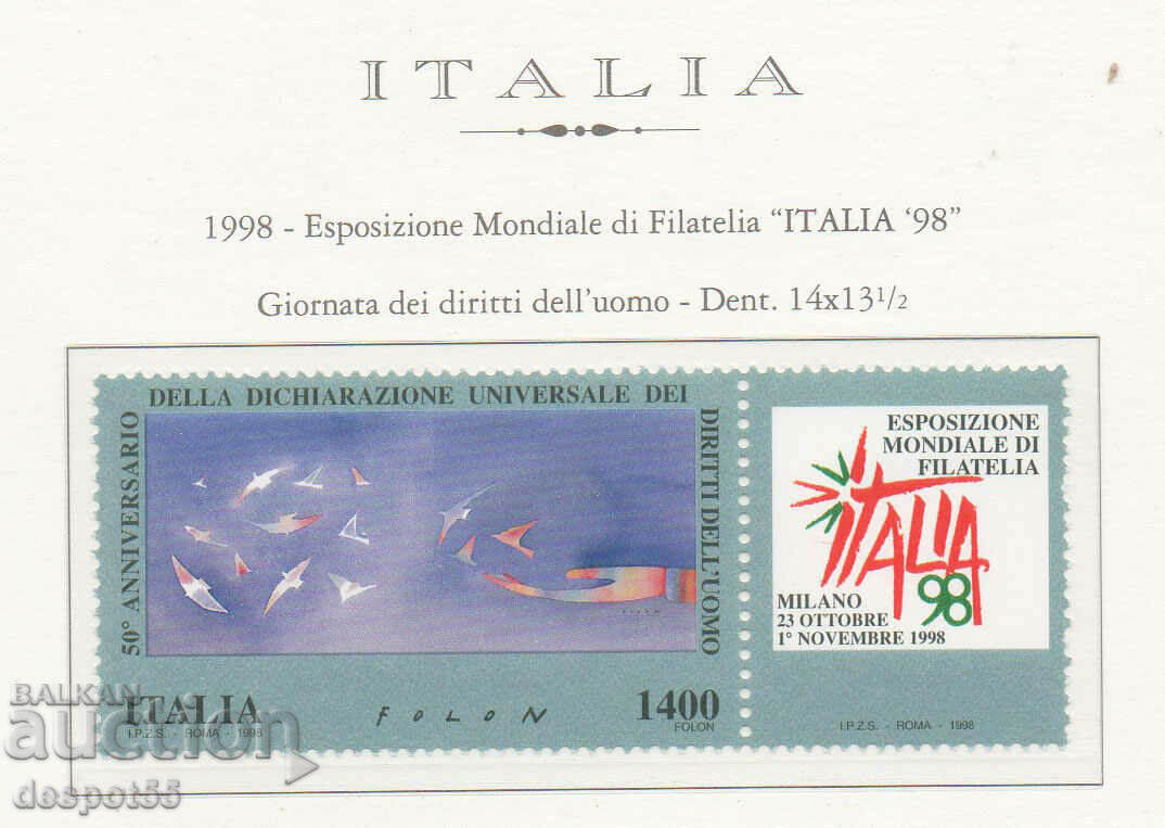 1998. Italia. Ziua Drepturilor Omului.