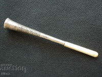 Antique Silver and Ivory Cigarette.