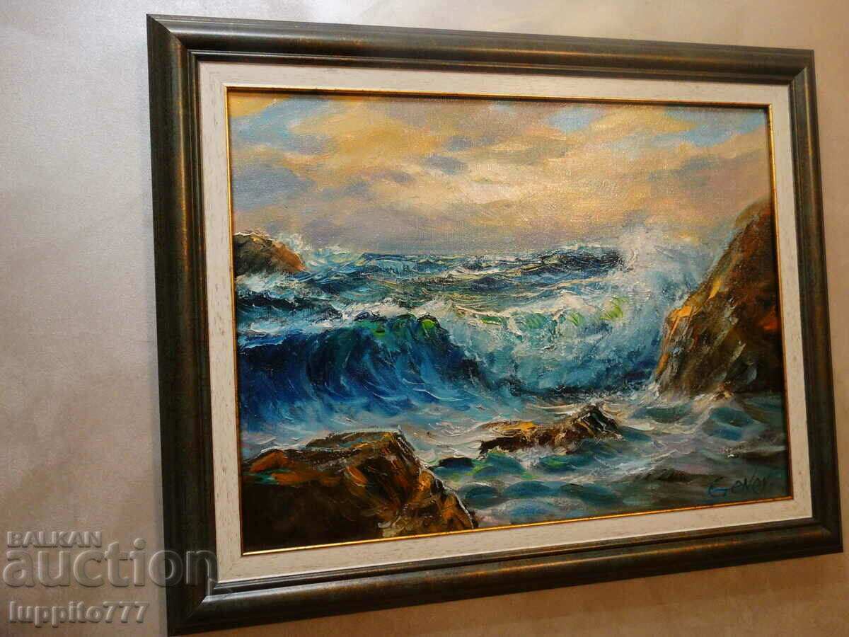 author painting oil canvas with frame artist Dimitar Genev - 5 author painting oil canvas with frame artist Dimitar Genev - 5