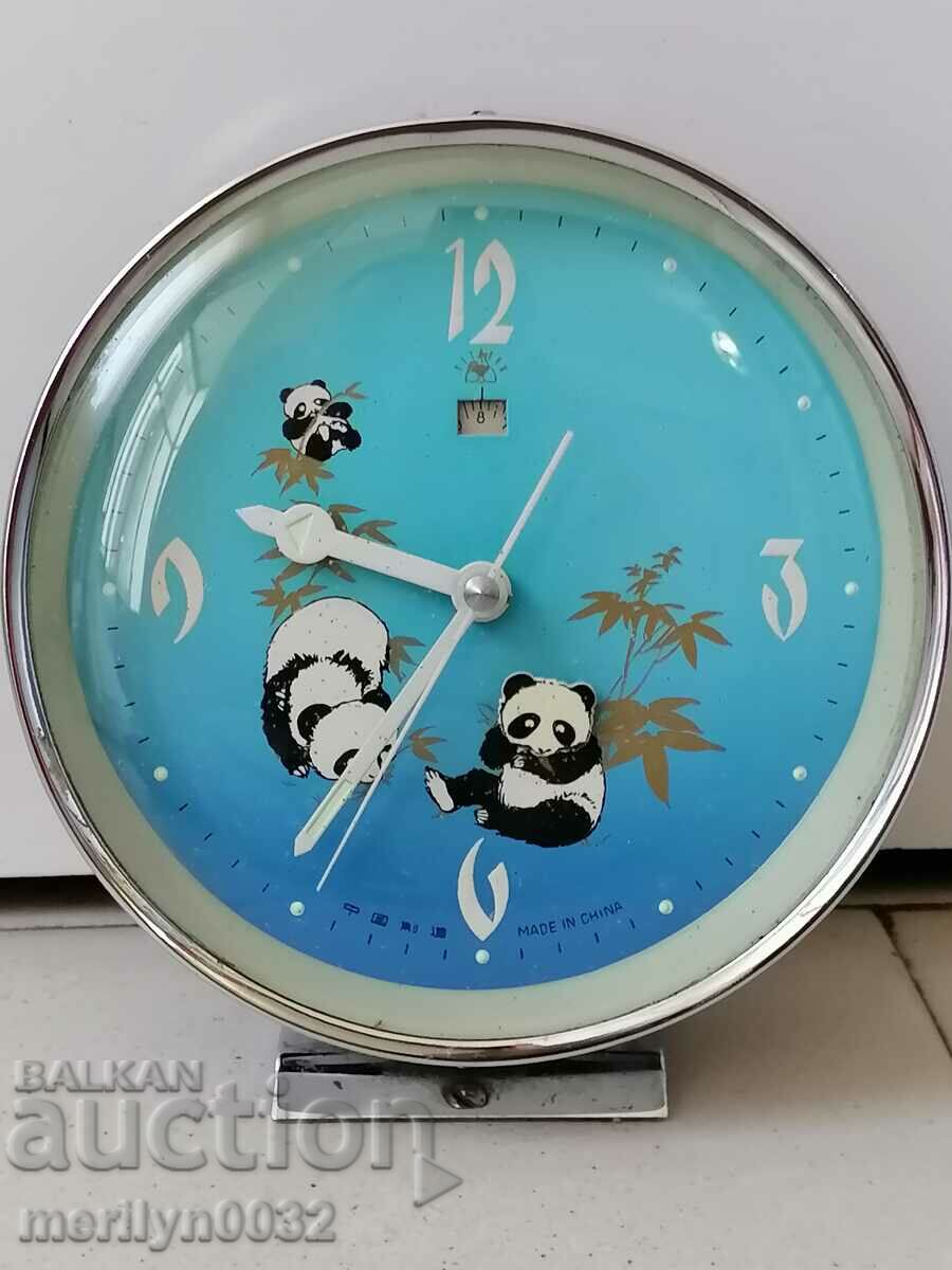 Ceas deşteptător chinezesc ceas de birou din anii 1970