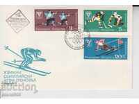 First Day Mail Envelope WINTER Sports Olympic SKIING