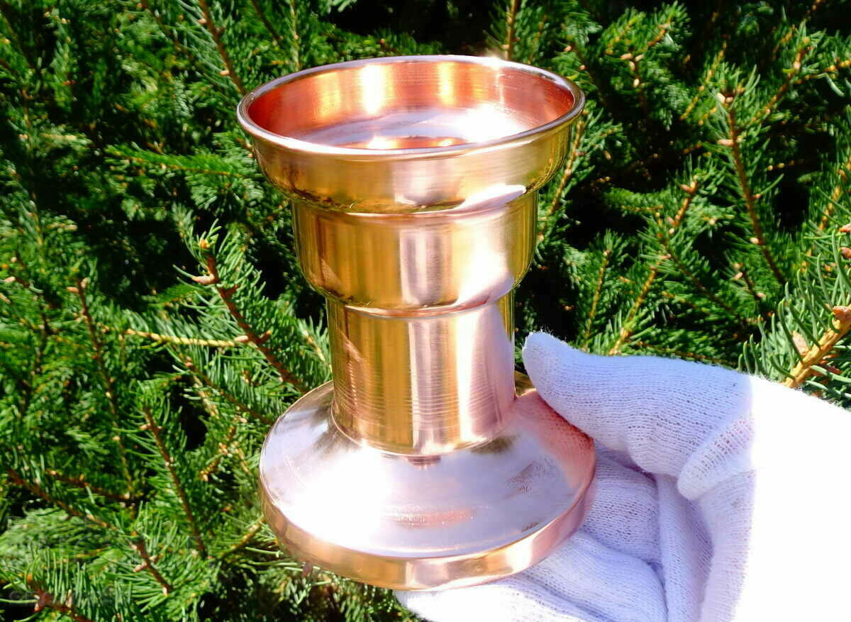 Solid copper cup 260 g.