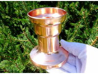 Solid copper cup 260 g.