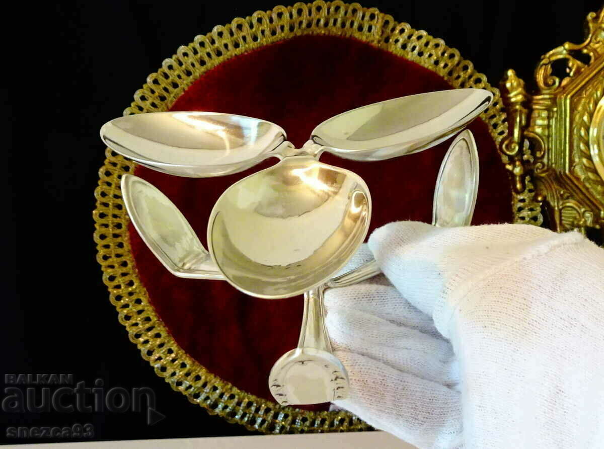 Silver-plated cocktail shaker, candle holder, ashtray, salt shaker