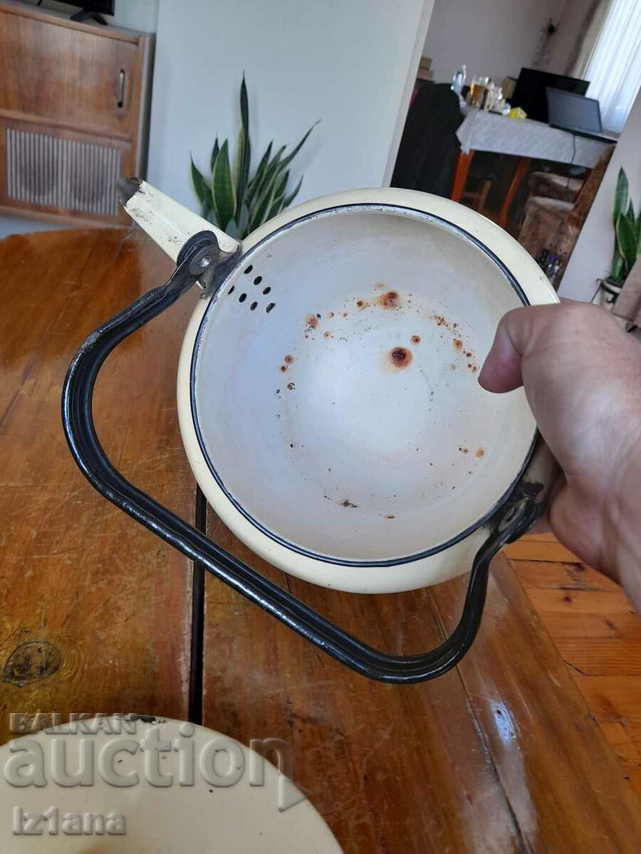 Old enamel teapot - 5 Old enamel teapot - 5