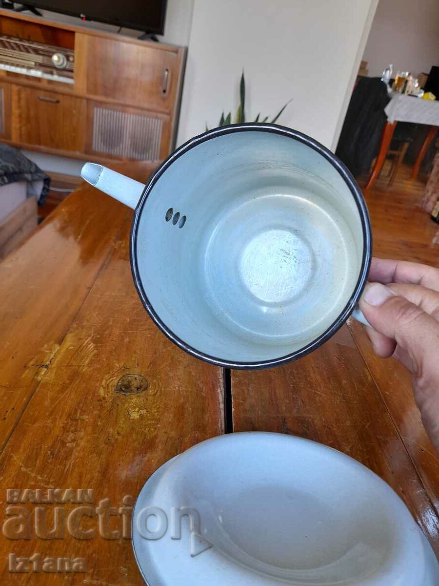 Old enamel teapot - 5