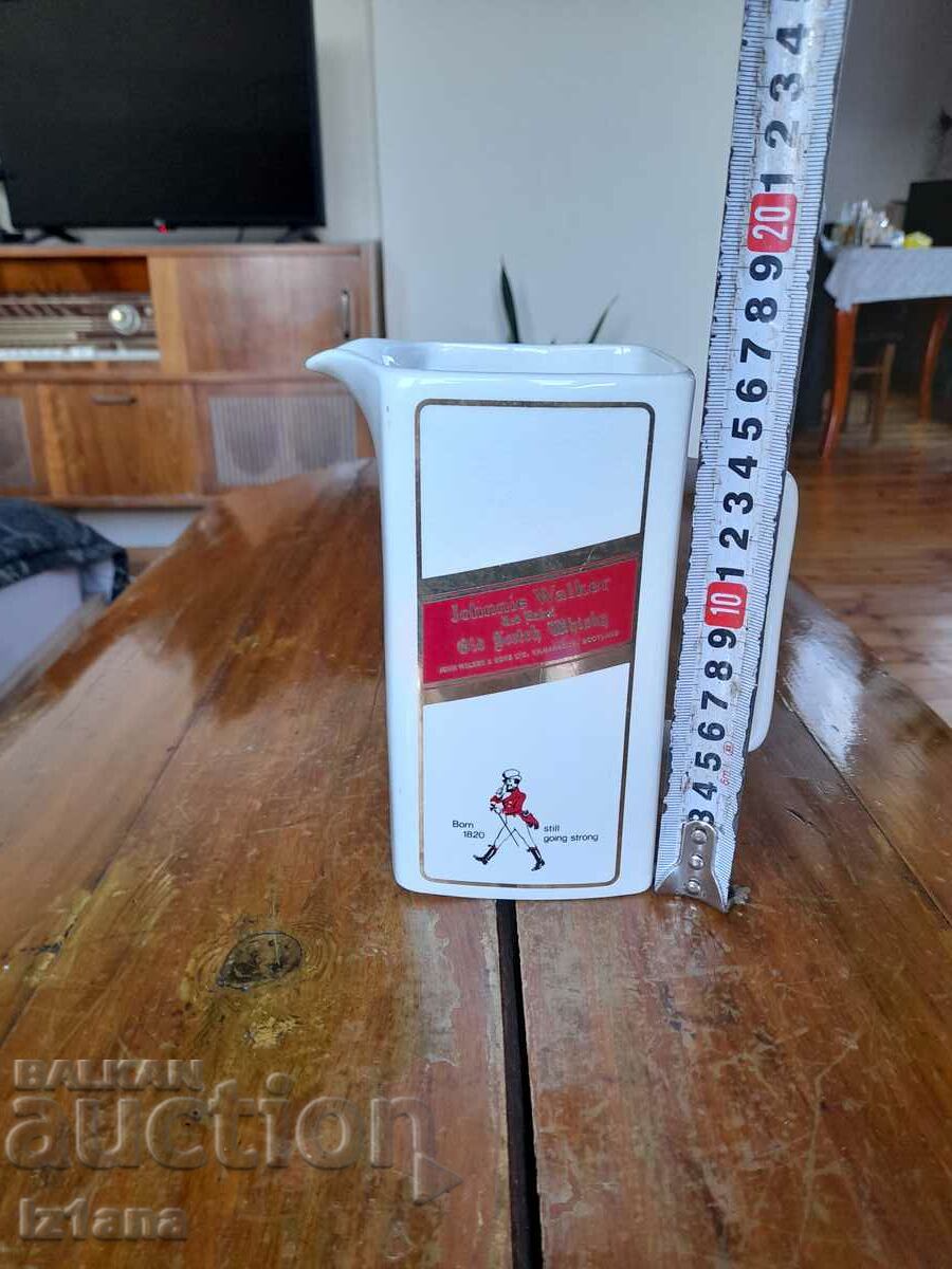 Auction Old porcelain Johnnie Walker jug Auction Old porcelain Johnnie Walker jug