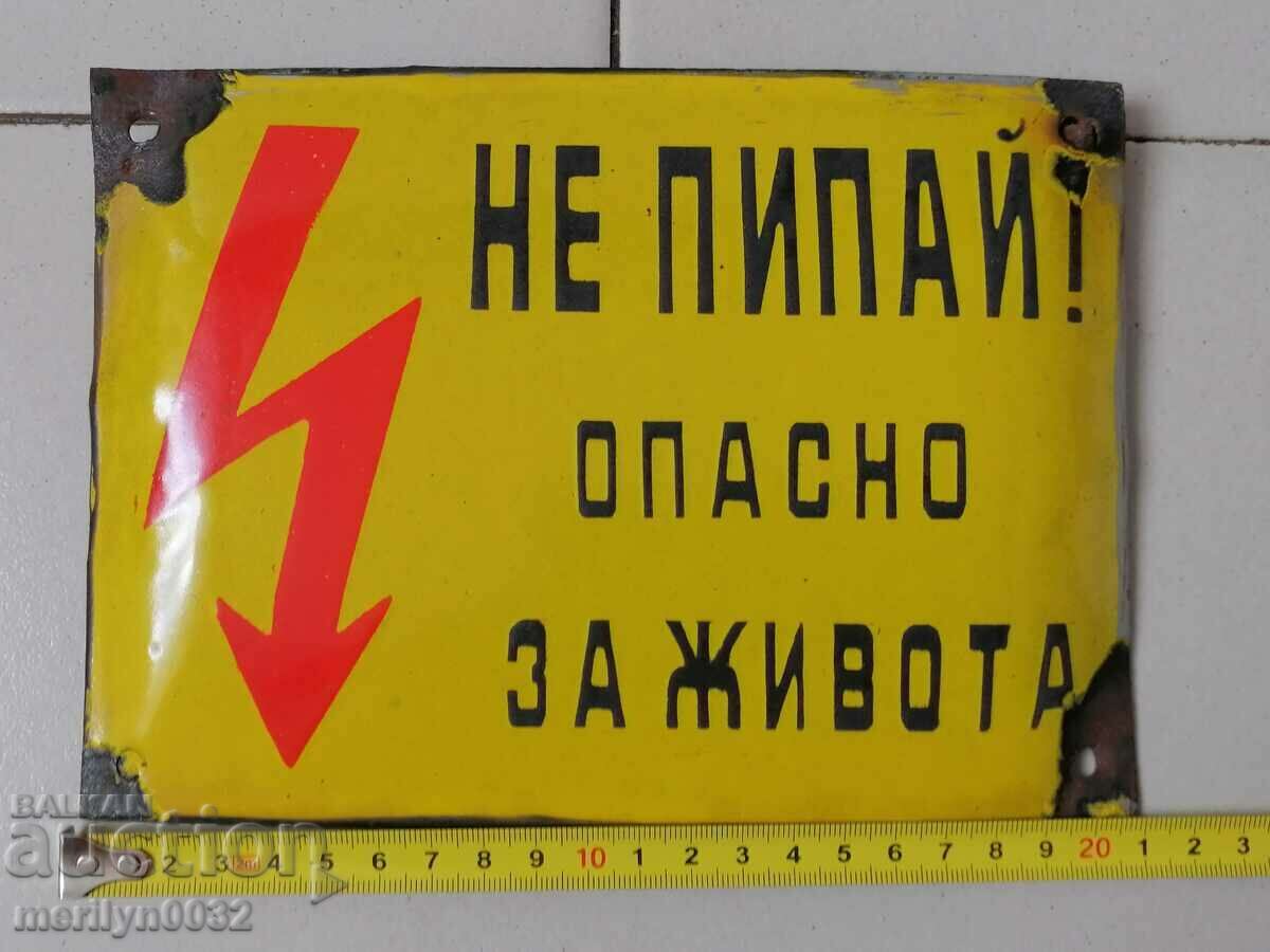 Delivery of Enameled plate, plate