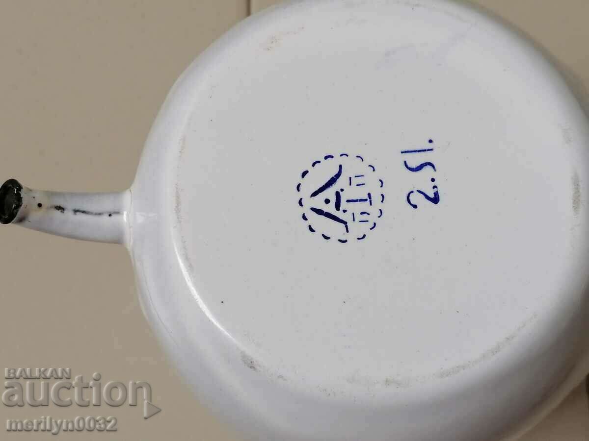 Enameled vessel, pitcher with enamel device for enemas, irrigator - 7 Enameled vessel, pitcher with enamel device for enemas, irrigator - 7