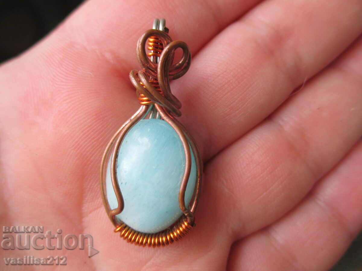 Μενταγιόν Larimar με τιμή 30.00 BGN | € 15.34 Μενταγιόν Larimar με τιμή 30.00 BGN | € 15.34