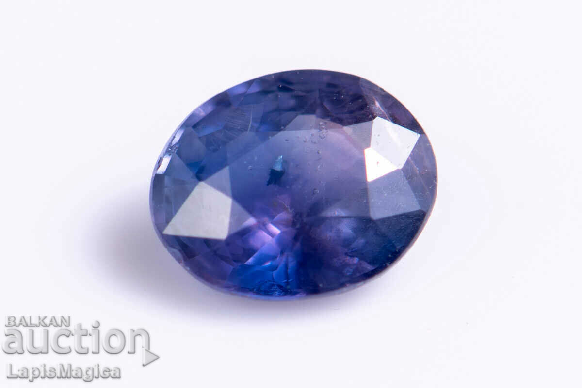 Violet Sapphire 0.58ct Oval Heated Only