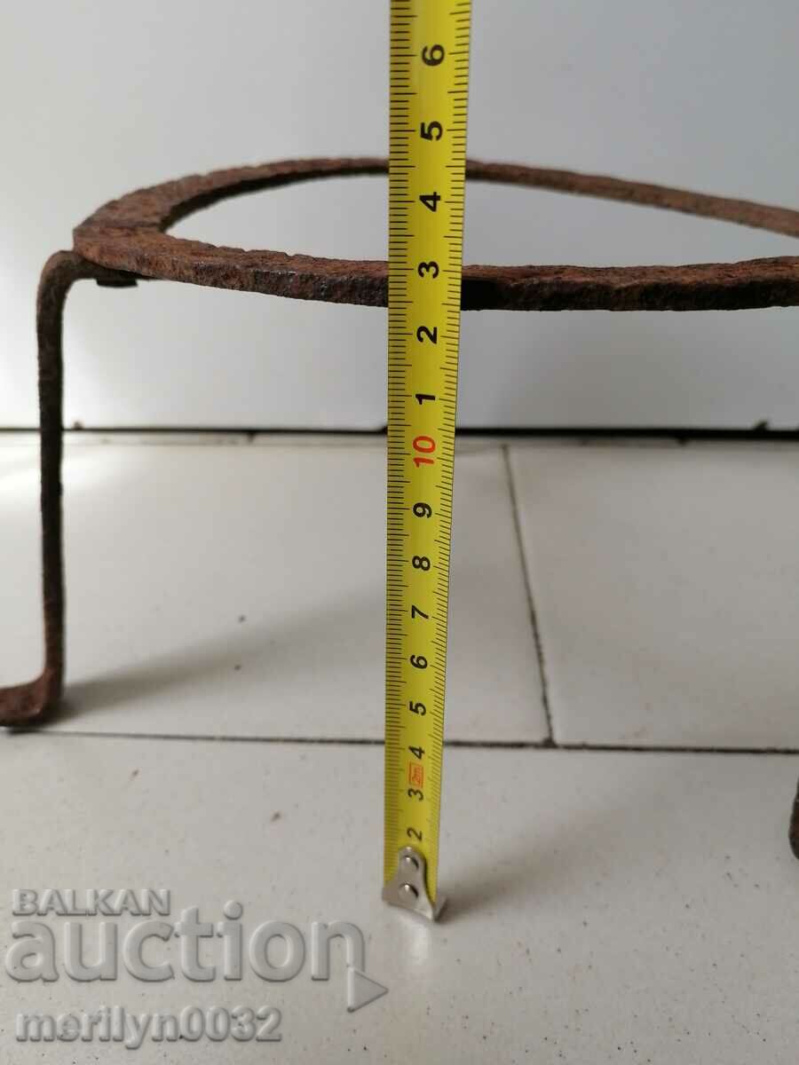 An old forged sack, fireplace, grill, wrought iron - 5