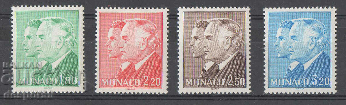 1985. Monaco. Rainier al III-lea și prințul Albert.