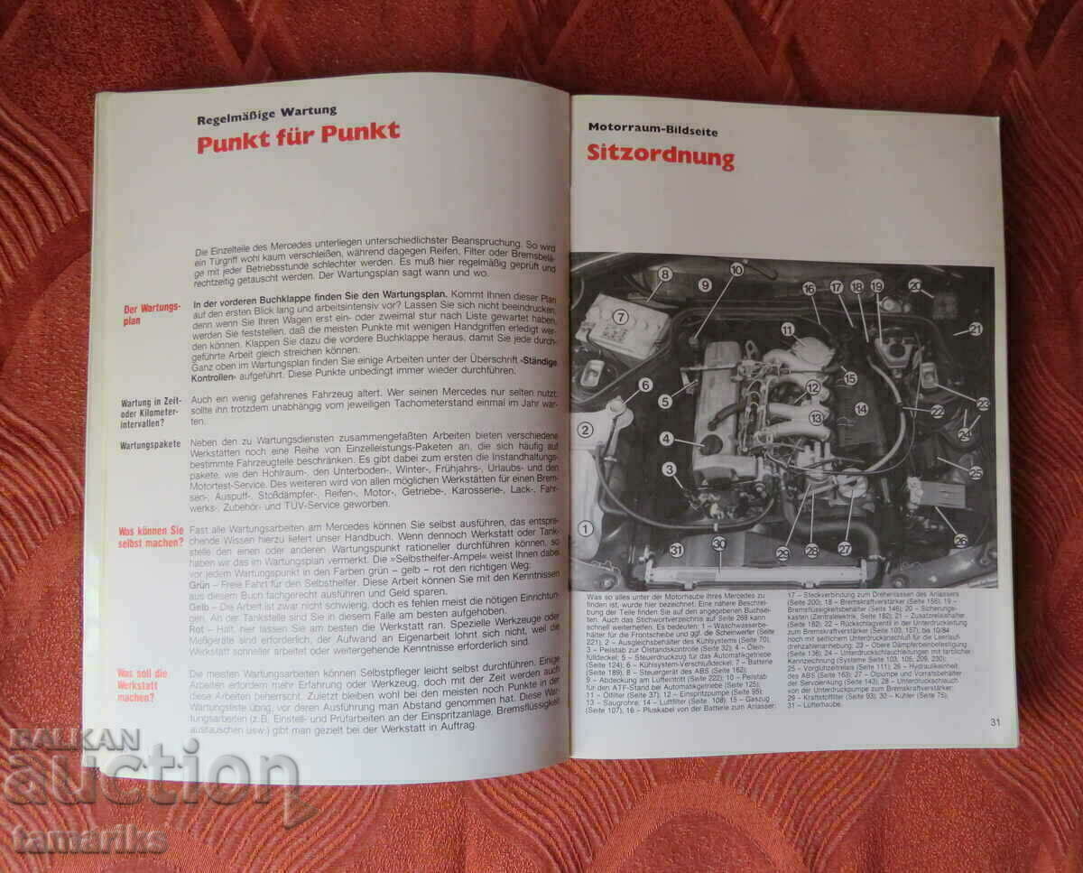 Auction  PRACTICAL MANUAL MERCEDES BENZ 190D, 190D 2.5 D.KORP