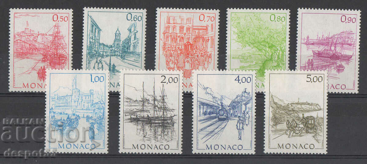 1986. Monaco. Views from Monaco.