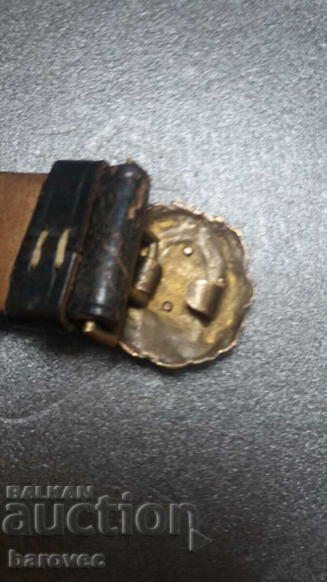 Delivery of Marine leather belt with holster Delivery of Marine leather belt with holster