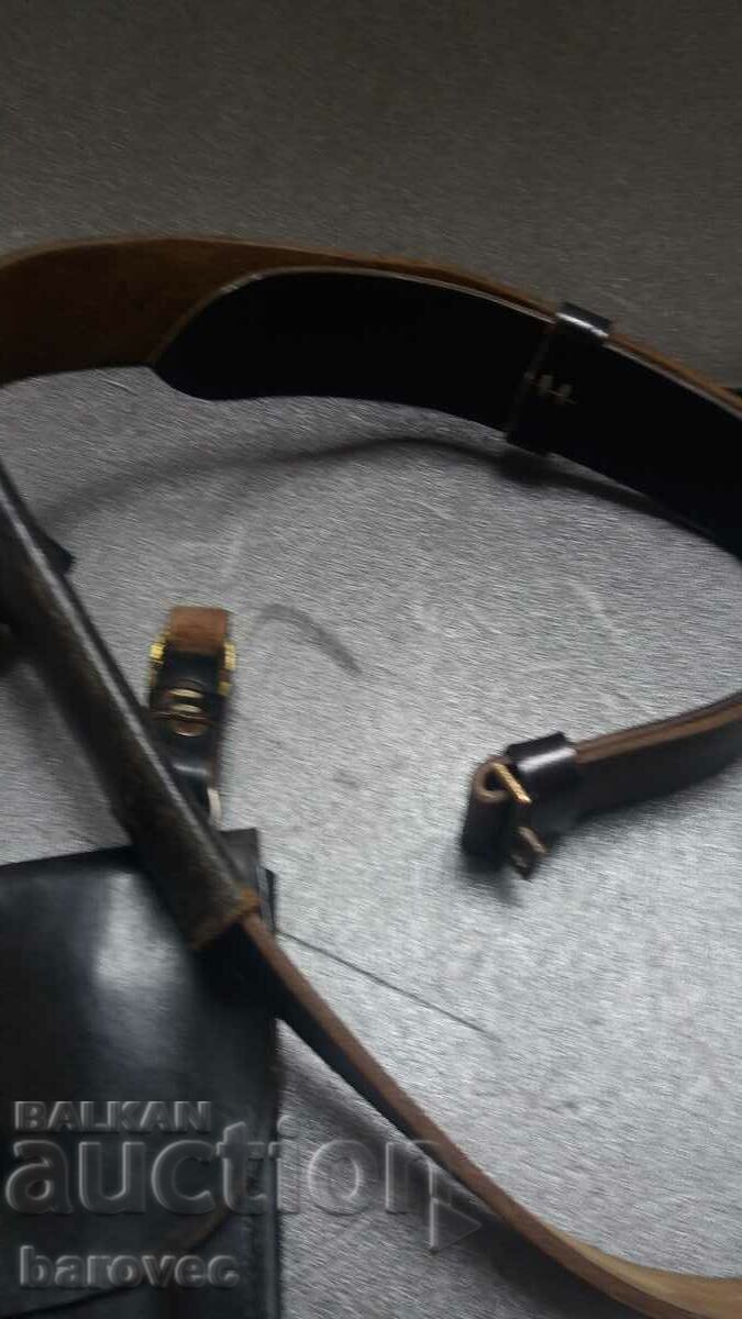 Marine leather belt with holster - 5 Marine leather belt with holster - 5