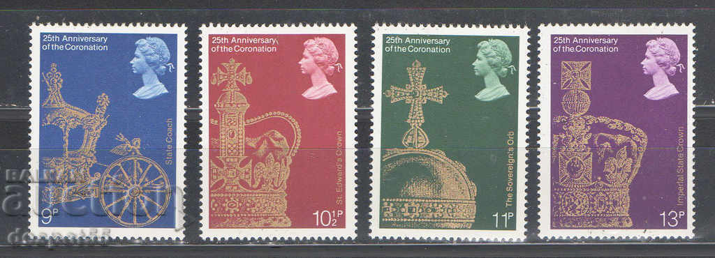 1978. Великобритания. 25 г. от коронацията на Елизабет II.