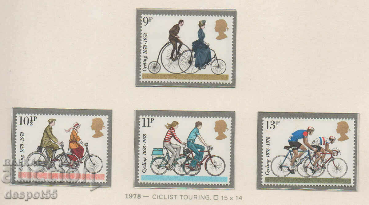 1978. Великобритания. Първи колоездачни организации.