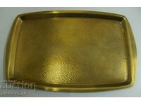 No.*6455 old metal tray - size 31 / 21 cm