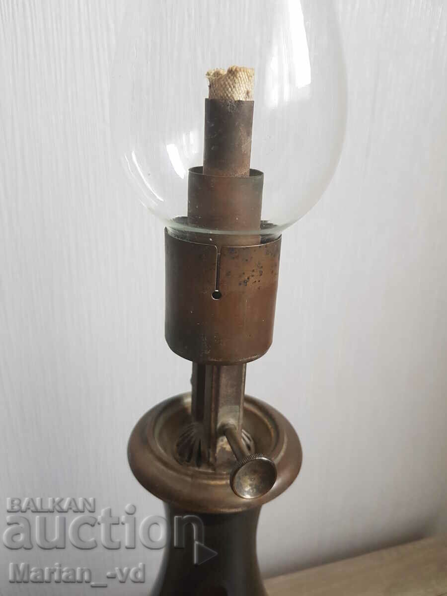 Delivery of French glass gas lamp Delivery of French glass gas lamp