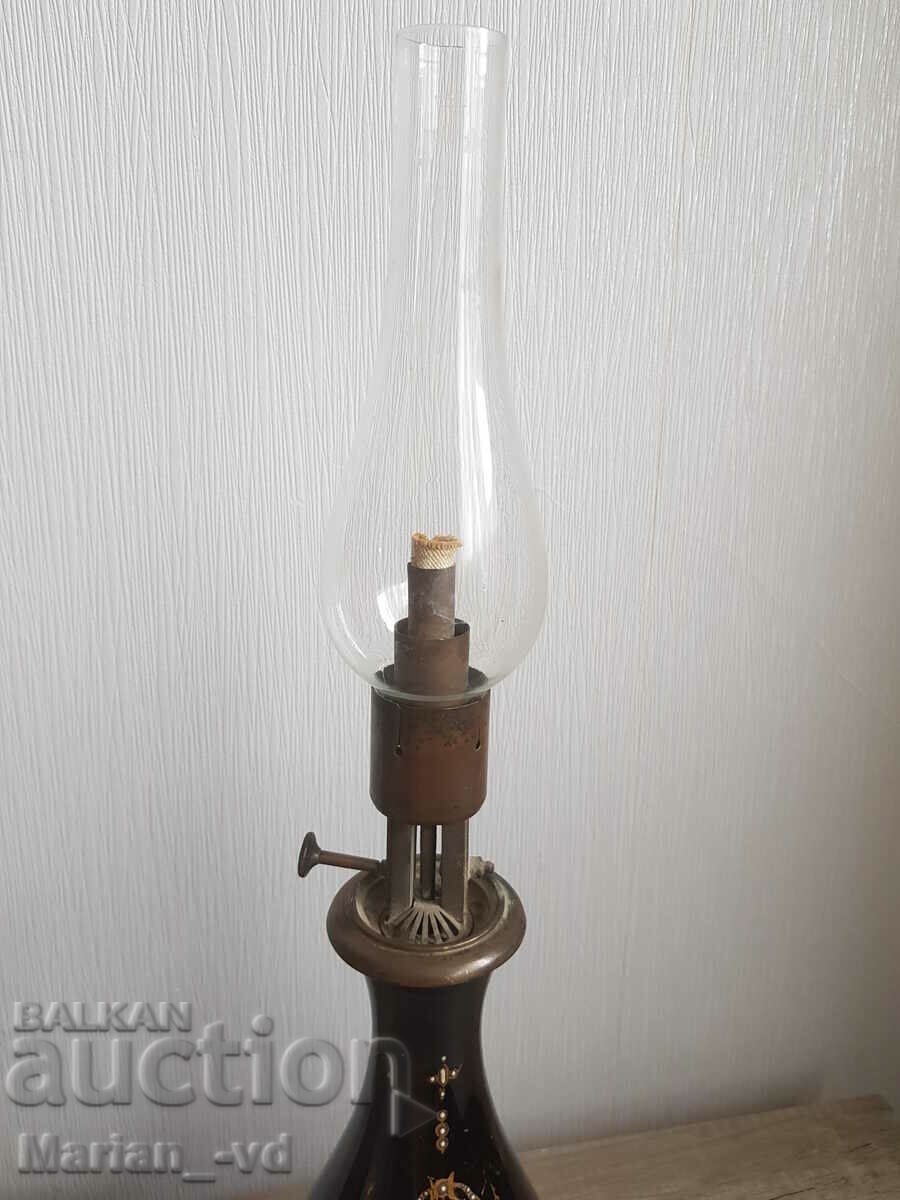 French glass gas lamp - 7 French glass gas lamp - 7