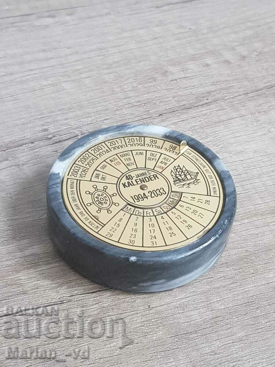 Old bronze and marble calendar from 1994 to 2033 - 6 Old bronze and marble calendar from 1994 to 2033 - 6