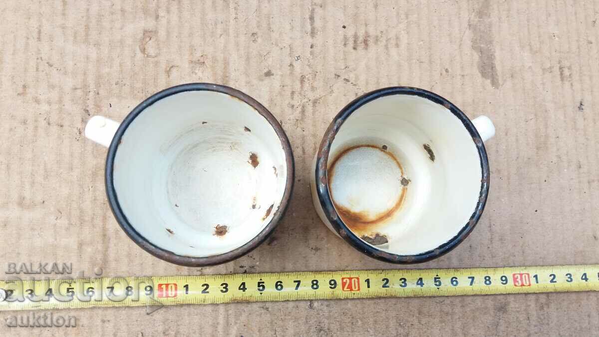 Delivery of SET SOC. ENAMELED GLASSES WITH MARKING