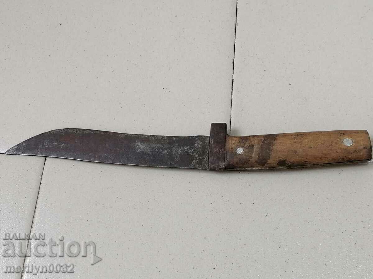 Old forged knife, blade, dagger, kulak - 6