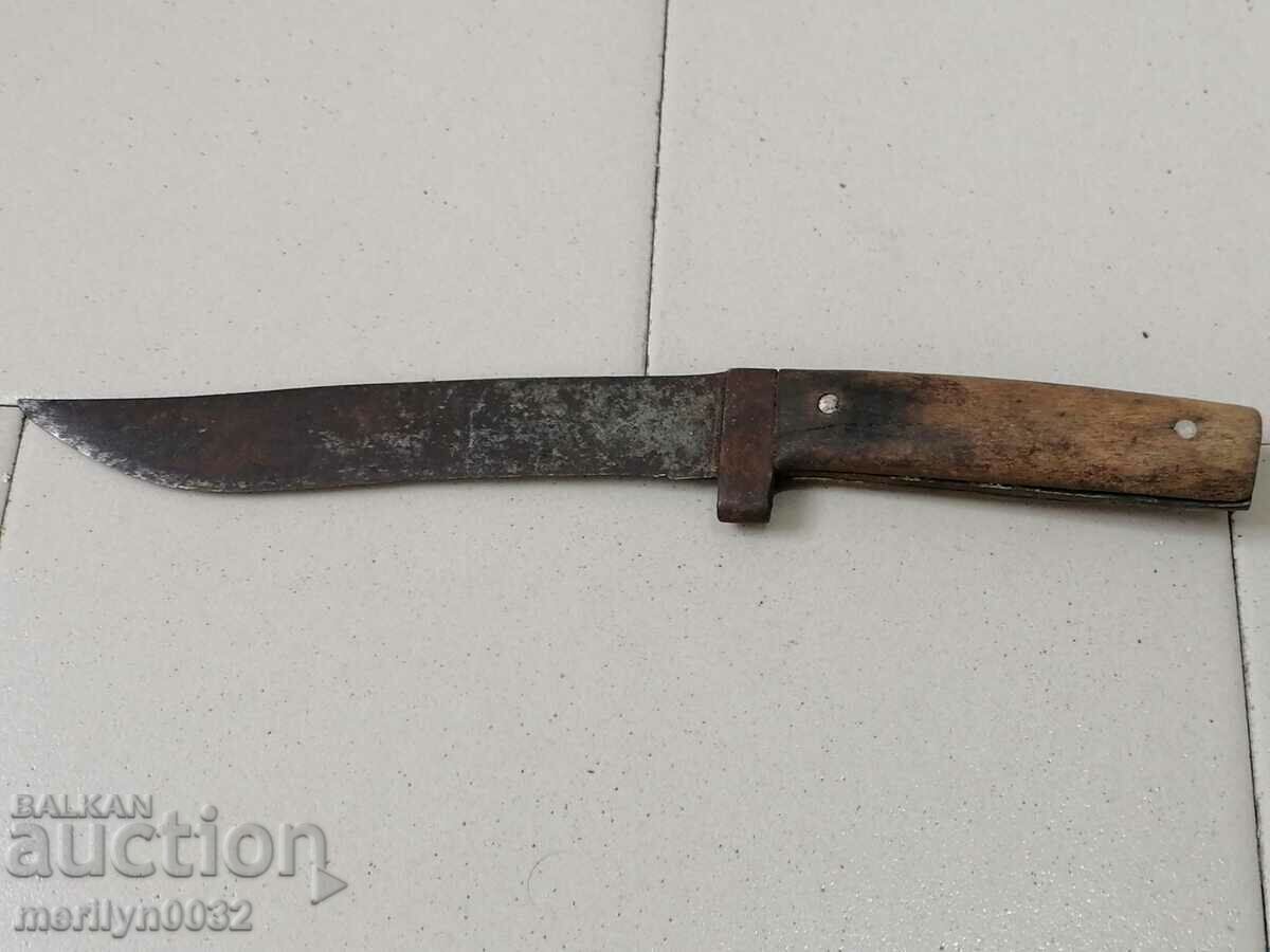 Old forged knife, blade, dagger, kulak - 7