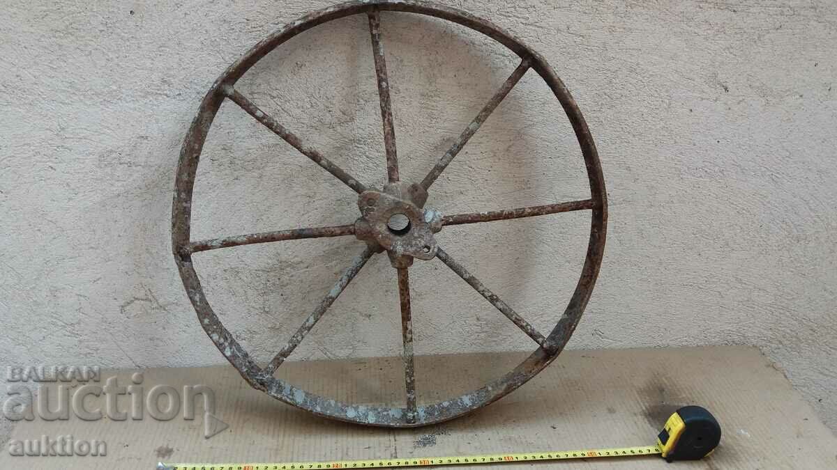 SOLID FORGED RENAISSANCE WHEEL OF BARROW, WAGON, CYCLER with price 19.99 BGN | € 10.22 SOLID FORGED RENAISSANCE WHEEL OF BARROW, WAGON, CYCLER with price 19.99 BGN | € 10.22