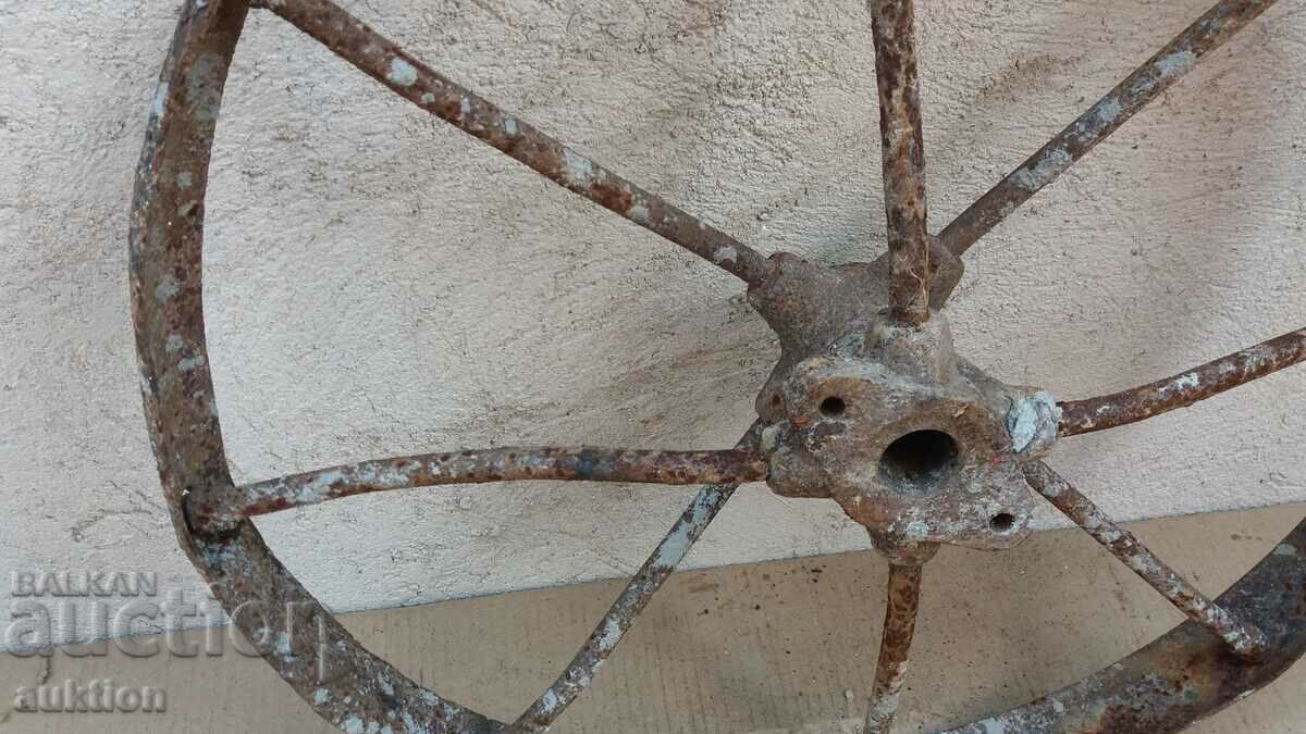 SOLID FORGED RENAISSANCE WHEEL OF BARROW, WAGON, CYCLER - 5 SOLID FORGED RENAISSANCE WHEEL OF BARROW, WAGON, CYCLER - 5