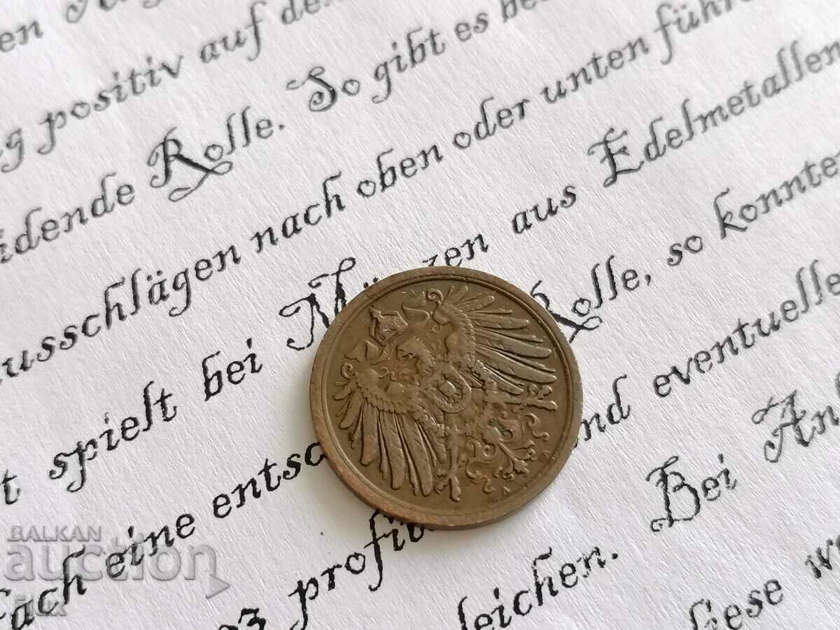 Κέρμα Ράιχ - Γερμανία - 2 Pfennig | 1913; Σειρά Α με τιμή 4.45 BGN | € 2.28