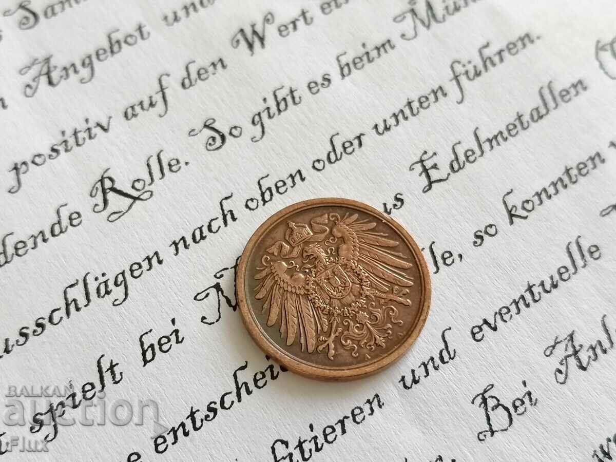 Reich Coin - Germany - 2 Pfennig | 1914; Series A with price 4.65 BGN | € 2.38 Reich Coin - Germany - 2 Pfennig | 1914; Series A with price 4.65 BGN | € 2.38