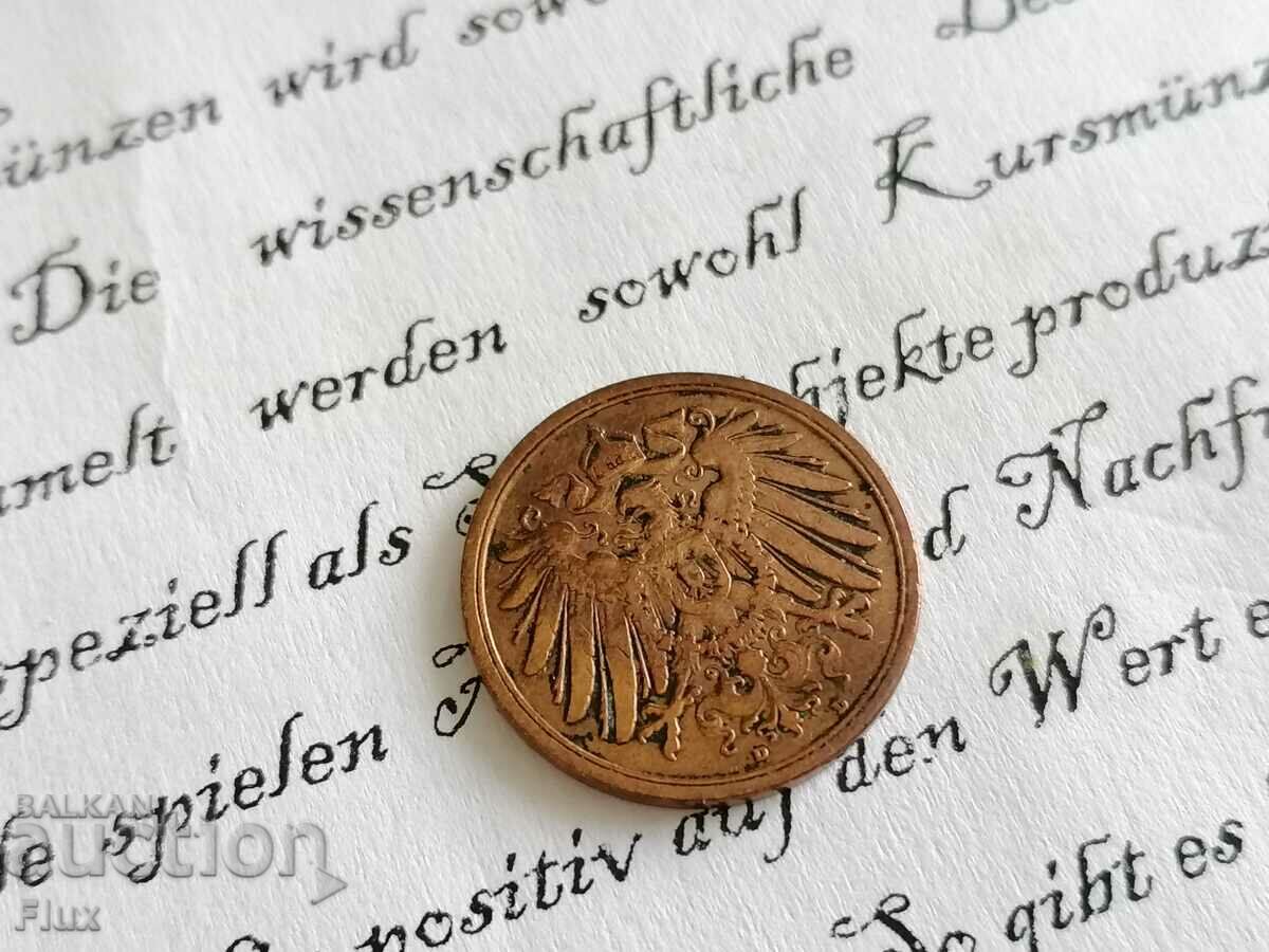 Reich Coin - Germany - 2 Pfennig | 1905; Series D with price 4.35 BGN | € 2.22